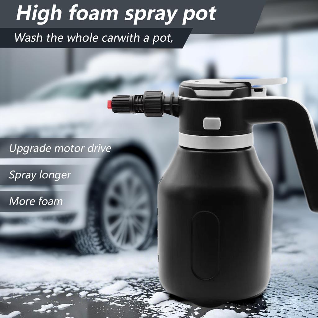 2L Electric Pressure Washer | Auto-Boost & IPX5 for Car/Motorcycle/Bike | Portable Foam Cannon, 3 Cars/Charge
