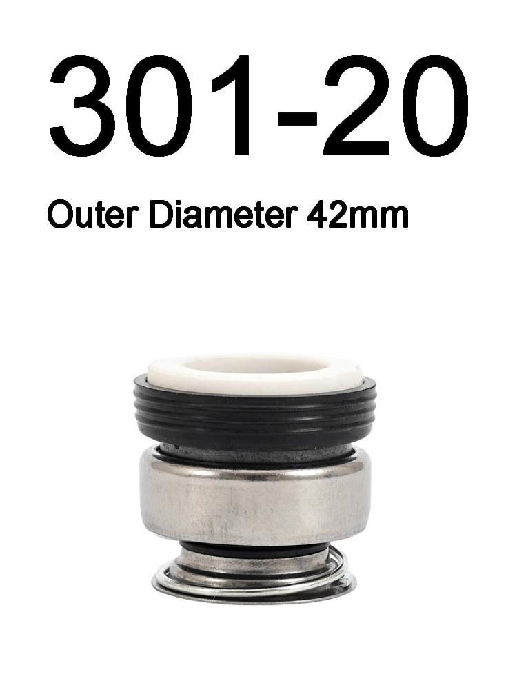 1PC of 301 Series 8 10 12 13 14 15 16 17 18 20 22 24-55mm Single Coil Spring Mechanical Shaft Seal For Circulation Water Pump
