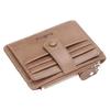 Baellerry Men's Korean Style Slim Card Holder: Multi-Card Slot, Driver's License Coin Purse with Simple Zipper Buckle