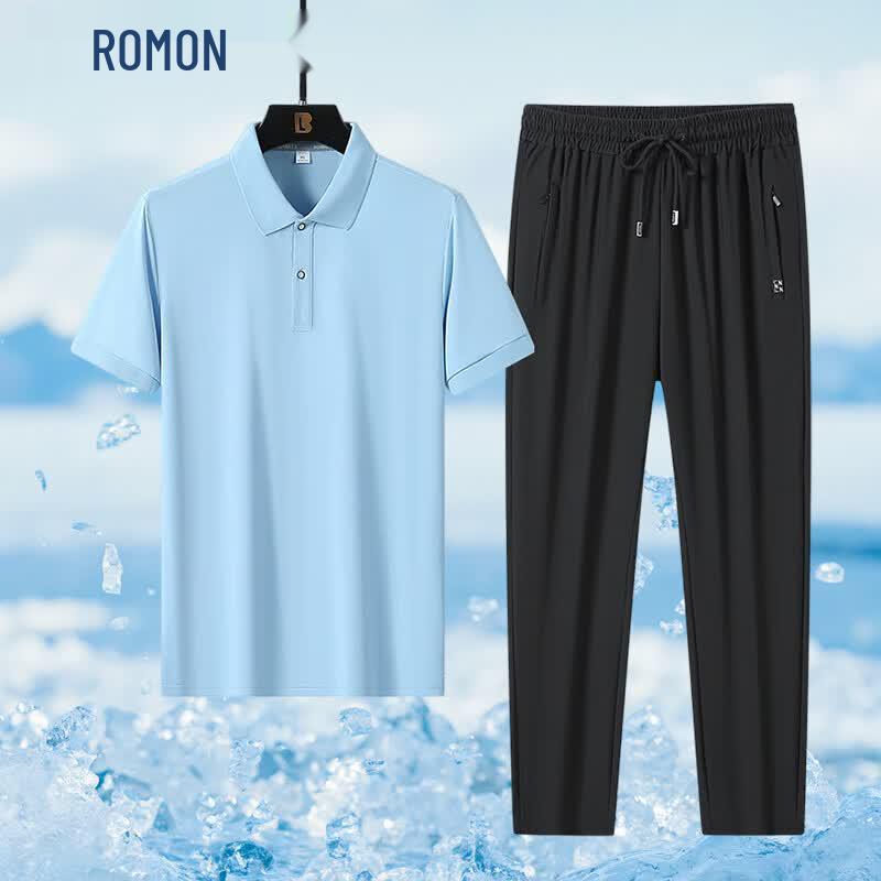 ROMON Men s 2026 Summer Cool Touch Sports Suit M