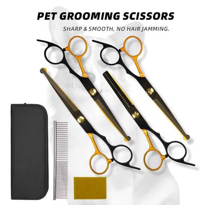Professional Pet Grooming Scissors Set for Dog Hair