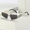 Cat'S Eye Frameless Wind Sunglasses Personalized Star Sunglasses Of The Same Style