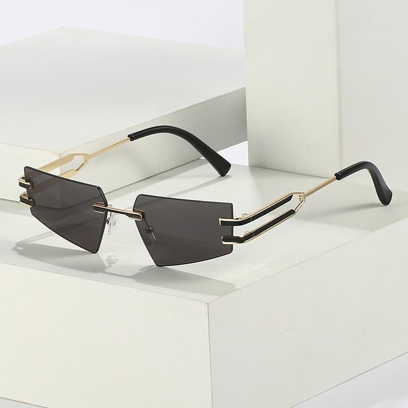 Cat'S Eye Frameless Wind Sunglasses Personalized Star Sunglasses Of The Same Style