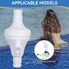 Upgraded 9-100-1200 Backup Valve for Polaris 360 Pool Cleaner, White, Polymer Blend Body, 2 Ports, 1.5" Inlet & Outlet, Compatible with Polaris 360 &