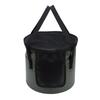 Faltbarer Stoffeimer mit Netztasche Tragbarer Abtropfkorb Wasserbehälter für Outdoor-Camping
