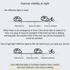 Bicycles Reflective Pendant Night Cycling Safety Pendant Reflective Keychains for Easy Installation