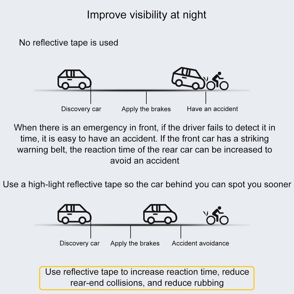 Bicycles Reflective Pendant Night Cycling Safety Pendant Reflective Keychains for Easy Installation