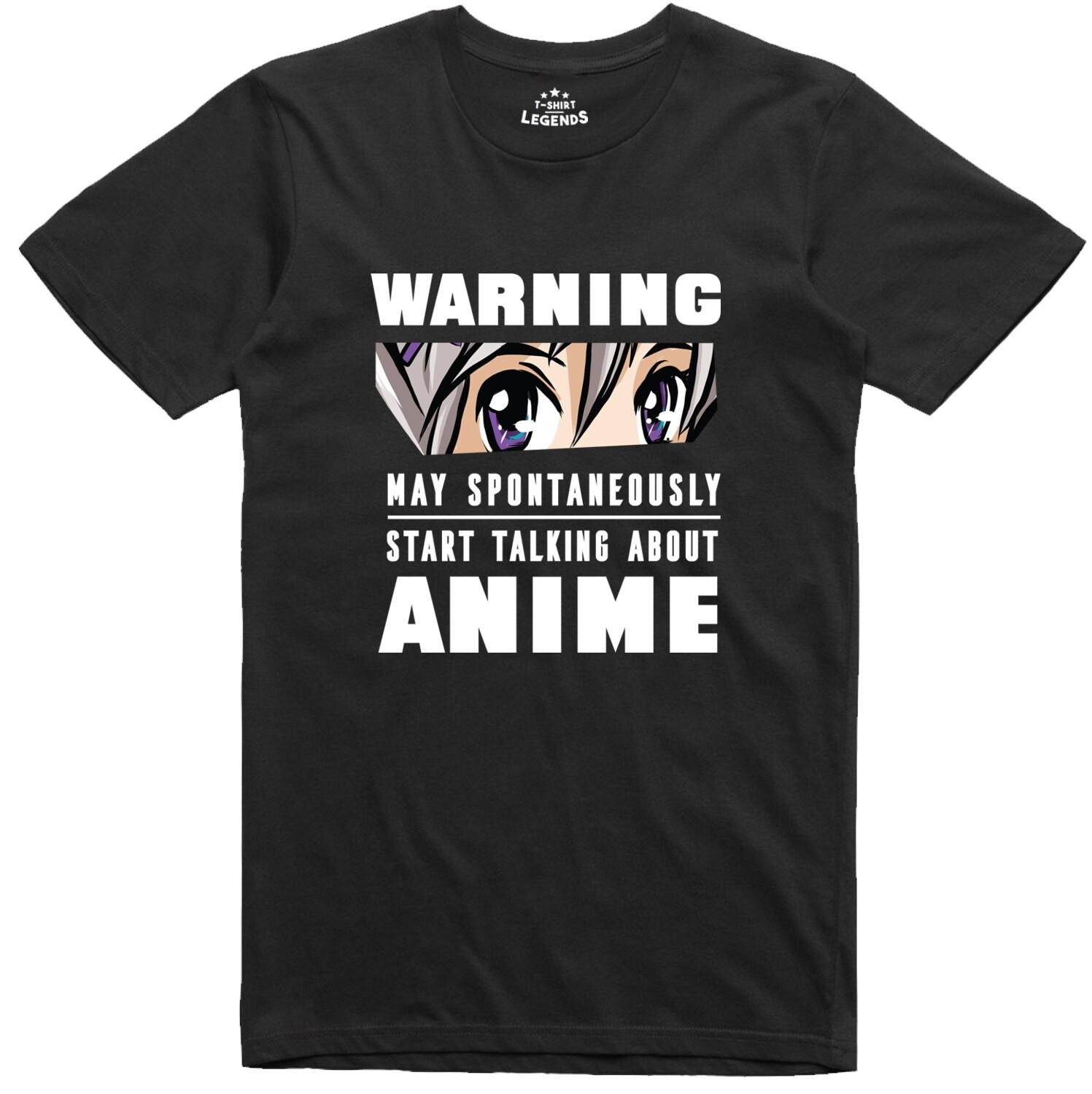 Men s Japanese Manga Geek Regular Fit Anime T-Shirt- XL