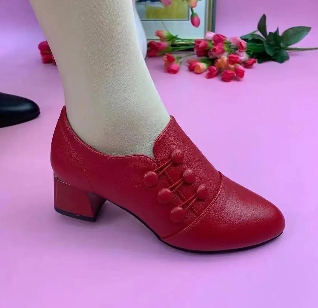 

Лидер продаж, классические женские туфли, туфли-лодочки с острым носком, платье из лакированной кожи, туфли на высоком каблуке, вечерние, свадебные, Zapatos Mujer, красная свадьба 40 красный