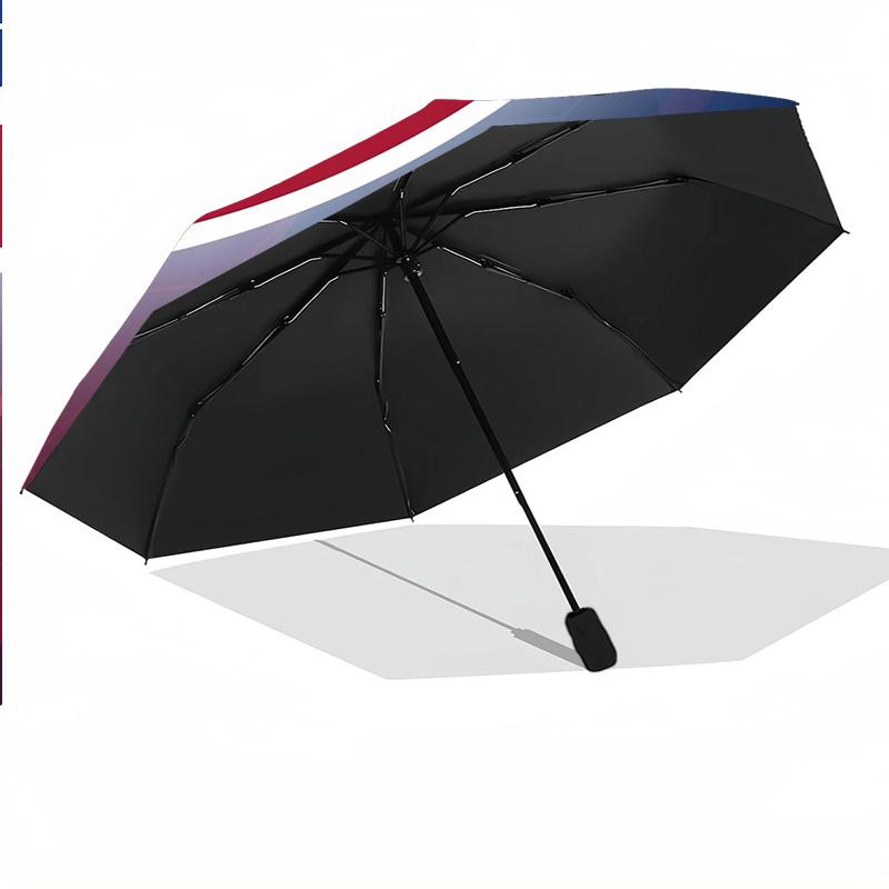 Chicago Cubs Print Auto 8?Ribs Folding Umbrella Wind Resistant Lightweight Automatic Umbrella For Daily Travel