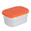 230ML 304 Stainless Steel Snack Container with Silicone Lid Fruit Storage Box  Kids