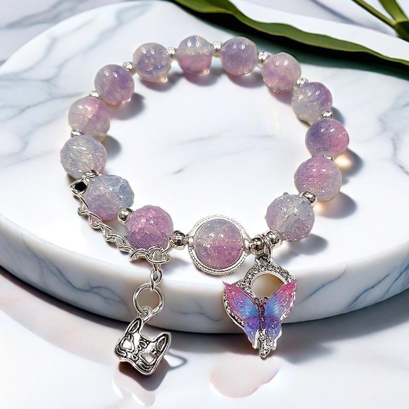 Daisy Popcorn Beaded Bracelet: Elegant Women's Hand Jewelry