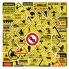 10/30/50pcs Cartoon Warning Creative Stickers Cool Danger Banning Sign Sticker for Notebook Guitar Phone Funny Sticker