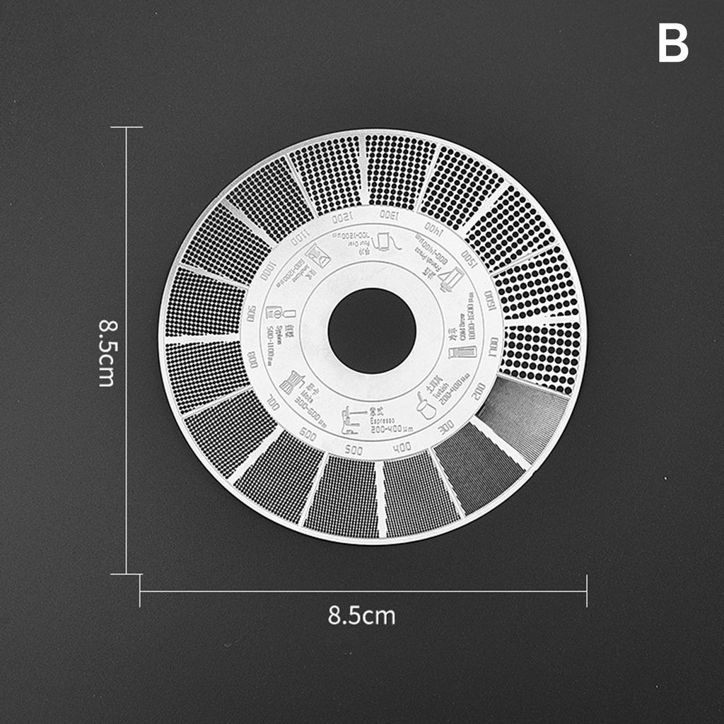 Coffee Powder Grinder Thickness Comparison Card Grinding Reference Scale Accurate Measurement Coffee Accessories