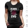 Elder Emo T Shirt 6xl Cotton Cool Tee Elder Emo Emo Goth Elder Skull Pop Punk Emo Band Still Emo Funny Elder Emo Punk Black