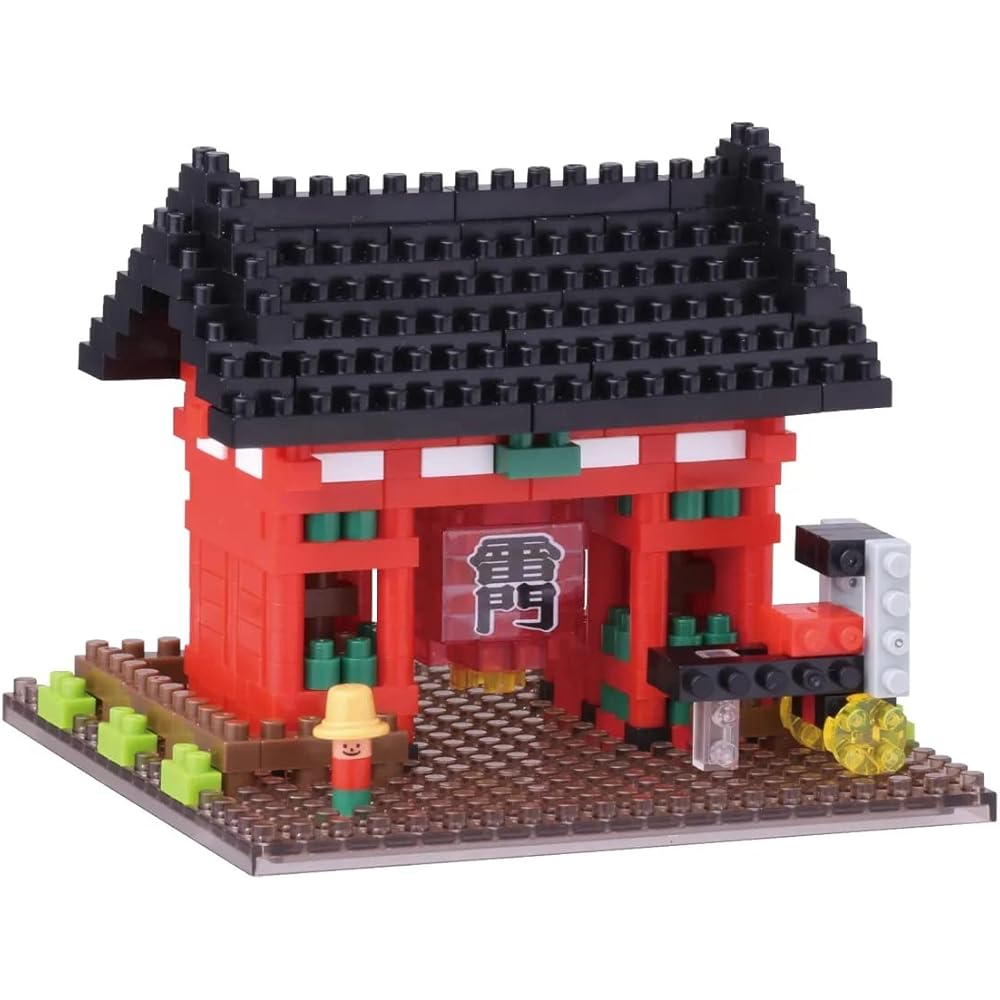 Kawada nanoblock NBH_115 Thunder Gate Building Set 150 Pieces Educational Toy