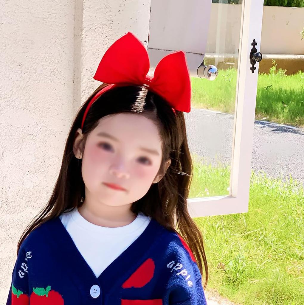 [ALLVD] Rotes Prinzessinnen-Haarband, Cosplay-Kostüm, Halloween-Party-Accessoire, Haargummi mit Band, Geeignet für Erwachsene und Kinder, 1 Stück