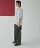 WEGO Kortermet Semsket Sommer Enkel Løs Oversized Koreansk Ensfarget Størrelse Lys Grå Herre Halv-Glidelås Skjorte, Topp, Klær, Streetwear, Casual, Passform, Skjorte,