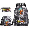 Dragon Ball Super Z Printed Backpack 3-Piece Set Casual Outdoor School Bag 3-Piece Set