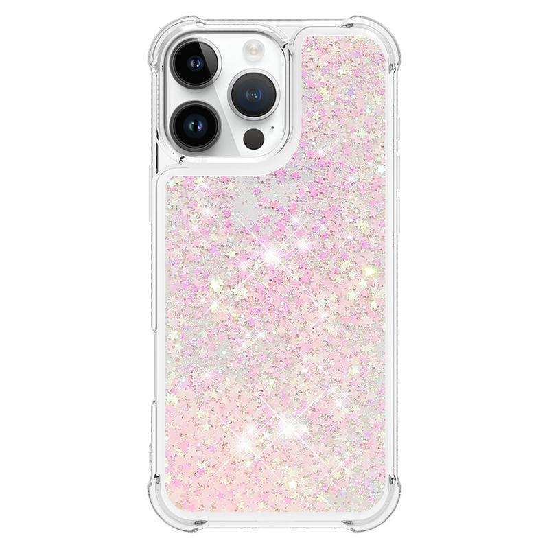 I Phone 16 Pro Max Case On For Funda iPhone 16 Pro MAX Cover Glitter Dynamic Liquid Case For Apple16 Plus 16ProMax Cases Etui