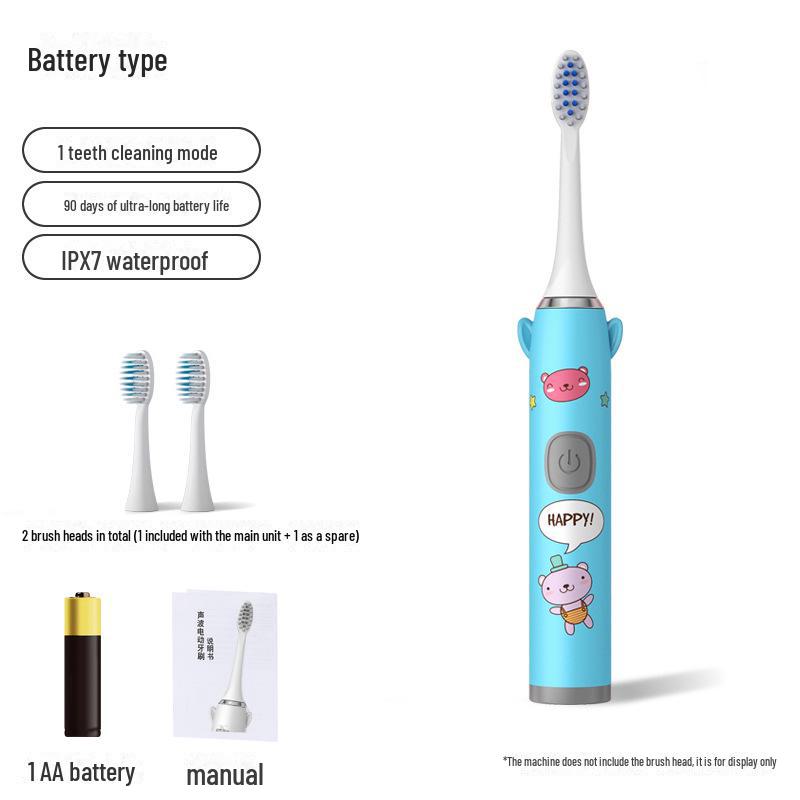 Universal Rechargeable Wireless Sonic Electric Toothbrush for Adults & Kids - Couple Set with Extra Brush Heads