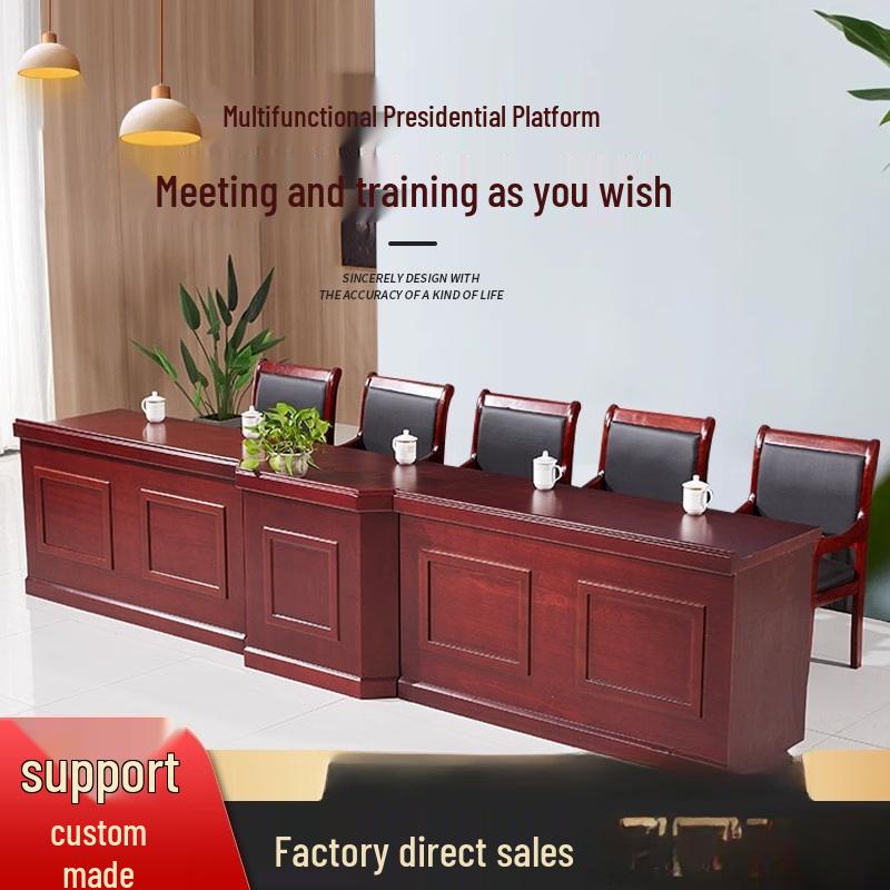 Jundingying Wood Veneer Conference Podium