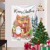 Cross-border Christmas Snowman Background Cloth Christmas Tree Wall Hanging Cloth Amazon Tapestry