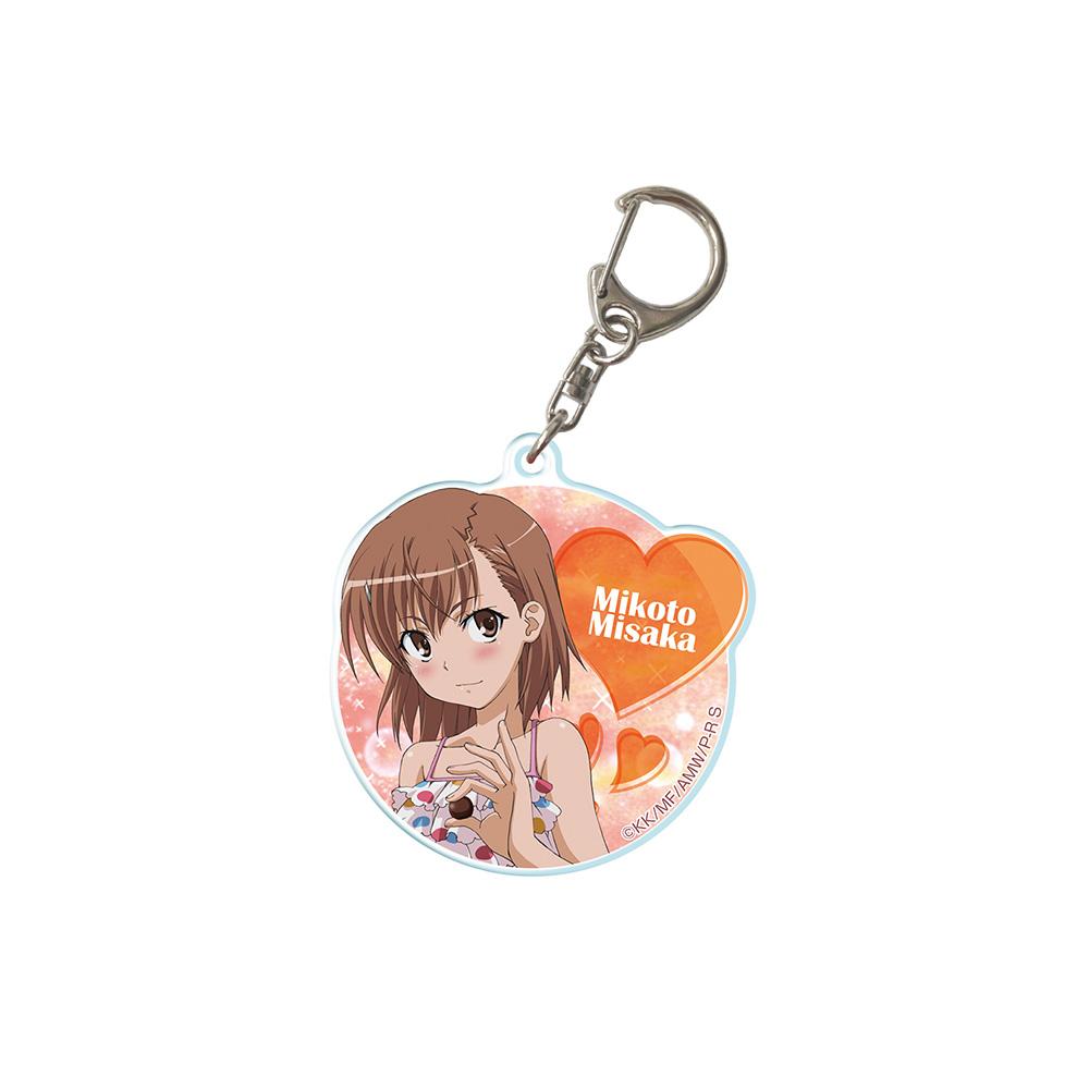 

A Certain Scientific Railgun Misaka Mikoto Shirai Kuroko Uiharu kazari Saten Ruiko Official HD Acrylic Keychain Bag pendant Gift 6 cm
