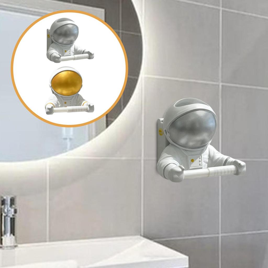 Astronaut Toilet Paper Holder Cartoon Paper Towel Holder for Home Decoration