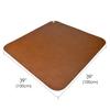 Linkidea Vegan Leather Splat Reusable Floor Protector Waterproof Splat Mat for Floor Portable Highchair Perfect for Indoor and Outdoor Picnics Mat,
