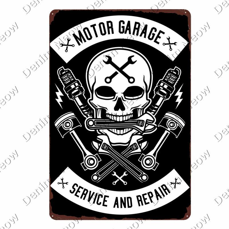 

Винтажные металлические жестяные таблички, табличка Hot Rod, декоративные тарелки мотоклуба, настенные наклейки-плакаты «Гараж папы», N198 20x30cm