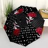 1pc Floral Polka Dot Pattern Umbrella with Plastic Handle,Suitable for All Seasons Umbrellaptys26010