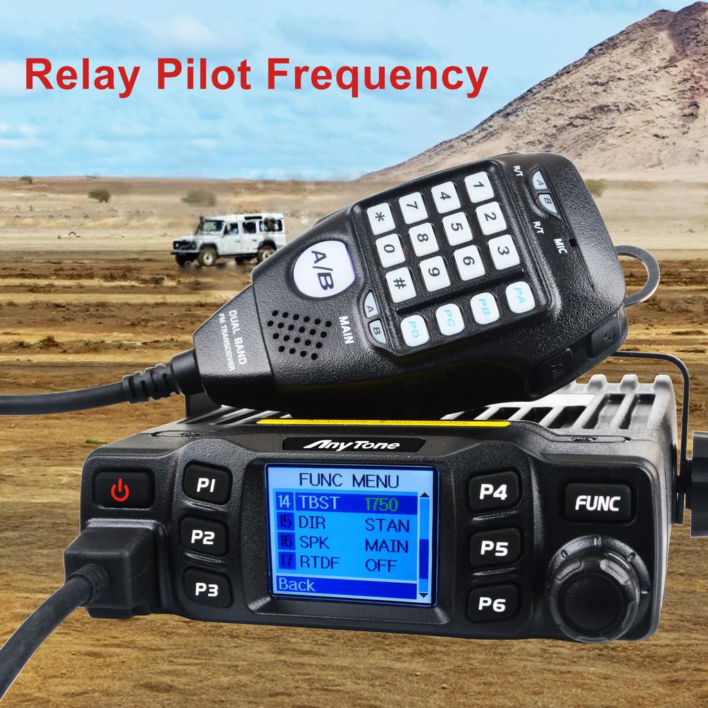 Anytone AT-778UVII GMRS VOX Dual Band 136-174MHz&400-490MHz 25Watt 200Channels 2m 70cm Amateur Analog Mobile Radio Color Screen