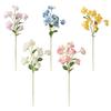 Artificial Flowers Branch Realistic Faux Blooms with Foliages Long-Lasting Faux Flowers for Home Living Room Decor Wedding Parties