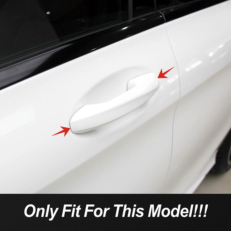 Exterior Door Handle Cover Sticker For Mercedes Benz A B C E GLC Class W177 W247 W205 W213 X253 LHD Carbon Color Car Accessories