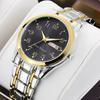 Luminous Couple Waterproof Quartz Watch Automatic Movement Luminous Waterproof Calendar Mechanical Watch Male Big Digital Elderly Watch
