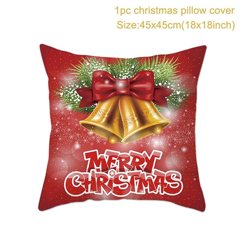 2022 Cartoon Christmas Style Collection Cushion Cover Printed Pillow Living Room Decorative Pillowcase Pillowcase Aesthetics
