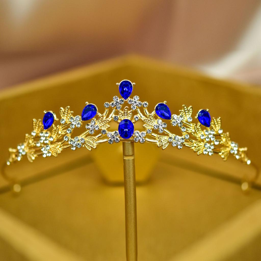 New Crystal Children's Princess Crown Tiara Girl Crown Birthday Hair Accessories Girls Stage Performance Tiara