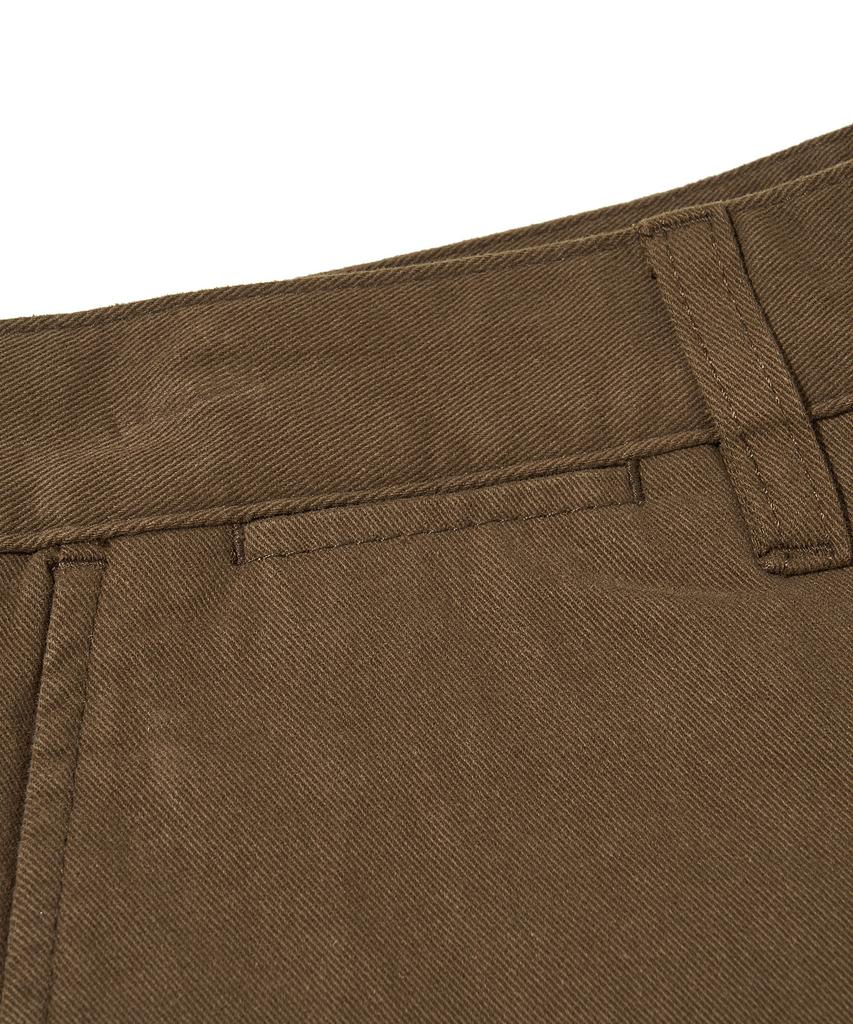 URBANDTYPE Capri Washed Chino Shorts_Brown