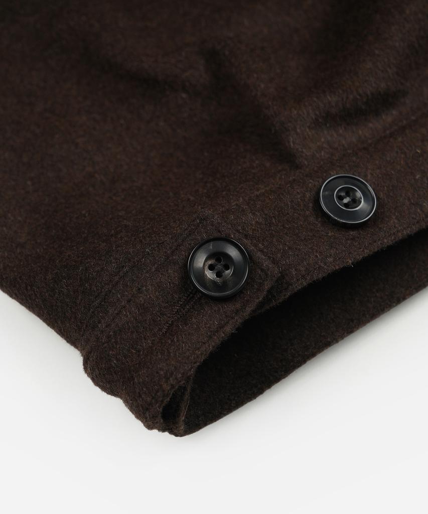 FRIZMWORKS Solid Wool Trucker Jacket _ Brown