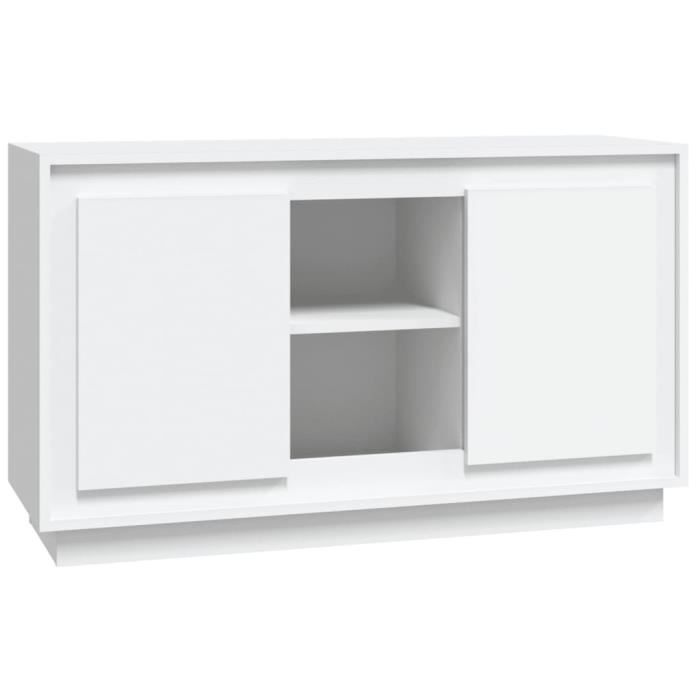VidaXL White Buffet 102x35x60 Cm Engineered Wood 831877