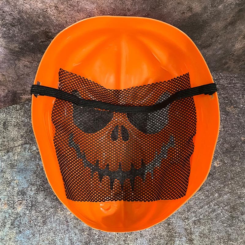 Halloweenská hororová maska ďábla, maska dýně, vtipná cosplay maska pro hraní rolí, démonický teror, karnevalová párty, kostýmní rekvizity