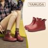 Women's Stylish Waterproof Low-Cut Non-Slip Rain Boots for Wading and Markets