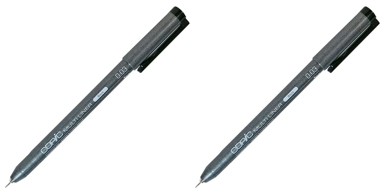 

Copic Multiliner [Набор 2] (черный) 0,03мм