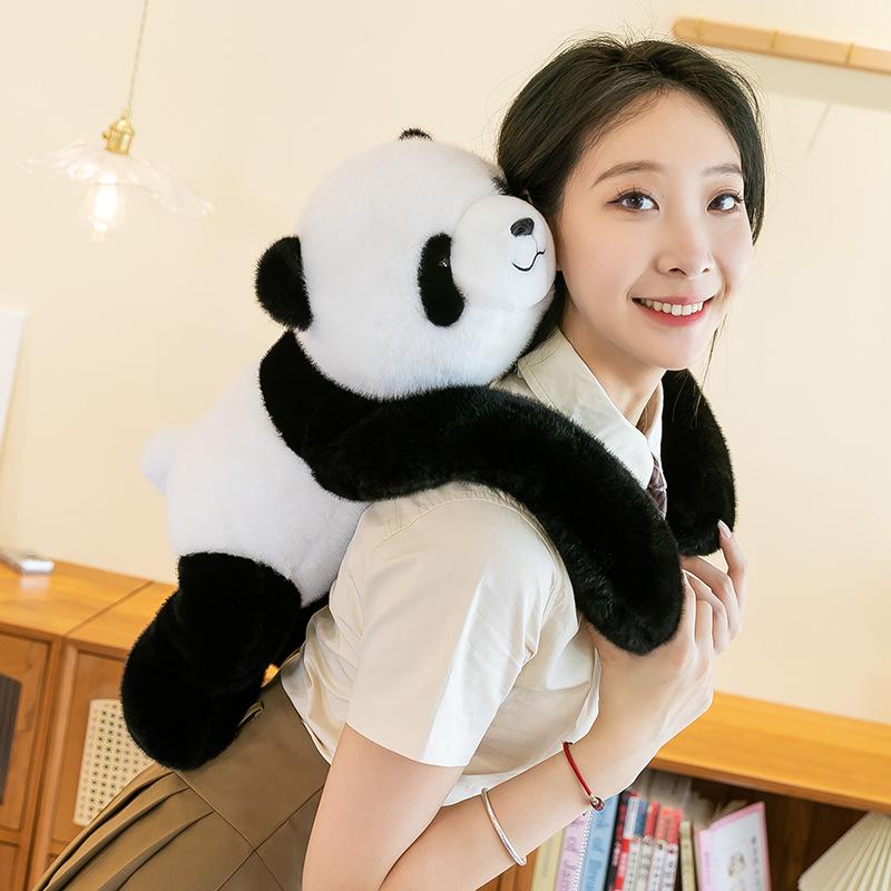Soft and Cute Panda Plush Toys for Girls Sleeping Pillows Home Decorations Children's Dolls Car Bay Window