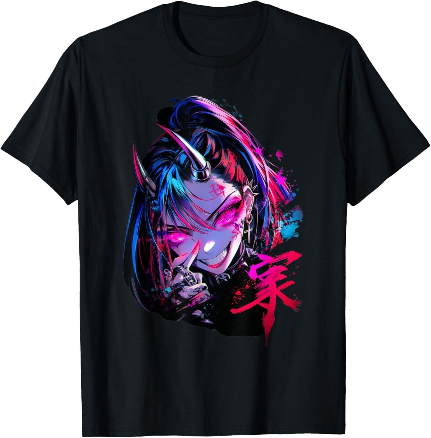 Alternative Vaporwave Gothic Sad Alt Grunge Woman Goth Grunge Demon Anime Girl W 4XL