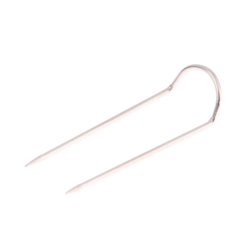 50 bucăți ace metalice ace de argint în U pentru afișaj de bijuterii, ace de croitorie, aplicații de pilota