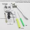 New T3T5T8 Hand Press Pliers for Plastic Resin Four-Button Snap Fastener Installation