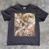 Bengal Cats Howling Moon Graphic Tee, Vintage Distressed Animal Shirt