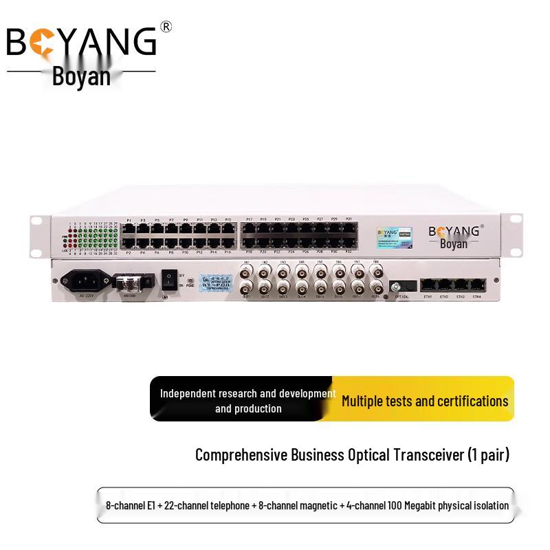BOYANG 8E1 Multi-Service Fiber Optic Terminal Unit